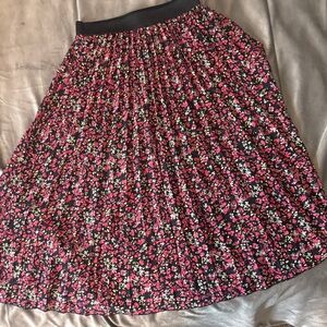 Floral Black and Pink Women's Skirt